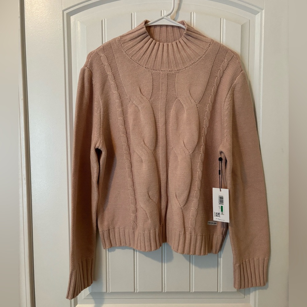 Pink Calvin Klein sweater size large NWT